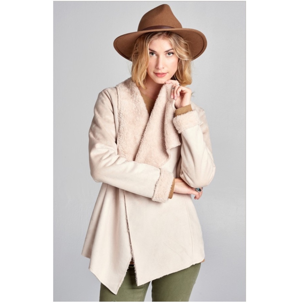 Sale! Beautiful faux suede jacket